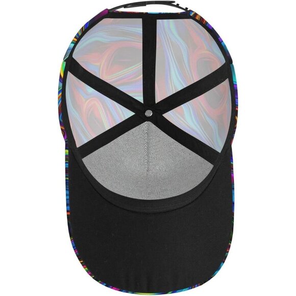 Adjustable Snapback Baseball Cap Men Women Casual Sun Hat Polyester main image 5